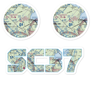 Crosswinds-Wilson Private Airport (SC37) VFR Sectional Sticker Pack