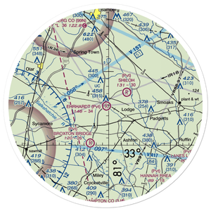 Ehrhardt Airport (SC35) VFR Sectional Sticker (30 mile)