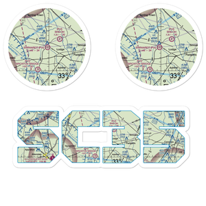 Ehrhardt Airport (SC35) VFR Sectional Sticker Pack