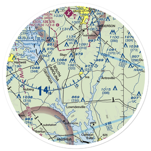 Iva Field (SC34) VFR Sectional Sticker (30 mile)