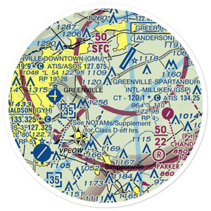 Cox Airport (SC33) VFR Sectional Sticker (20 mile)