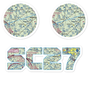 Tallon Field (SC27) VFR Sectional Sticker Pack