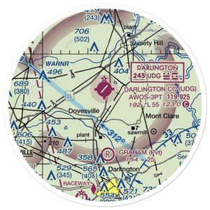 Ross Strip (SC25) VFR Sectional Sticker (20 mile)