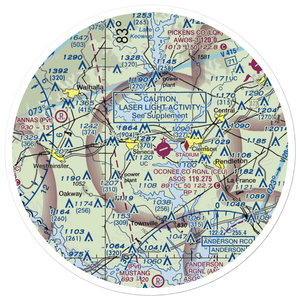 Eagle Ridge Airport (SC24) VFR Sectional Sticker (30 mile)