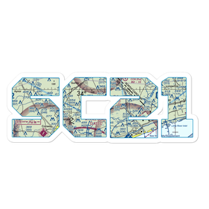 Myrtle Beach Hardee Airpark (SC21) VFR Sectional Sticker