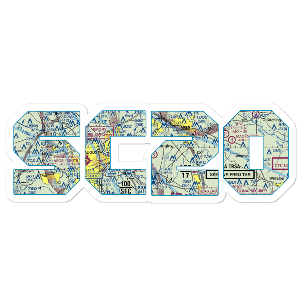 Harman Airport (SC20) VFR Sectional Sticker 