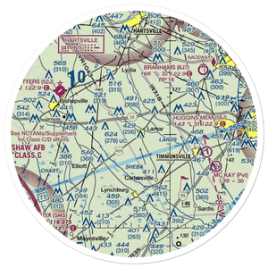 Lamar Airport (SC19) VFR Sectional Sticker (30 mile)