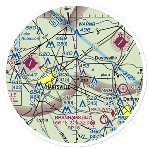 Curry Airport (SC16) VFR Sectional Sticker (20 mile)