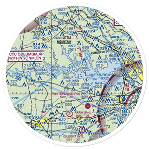 Shealy Airport (SC14) VFR Sectional Sticker (30 mile)
