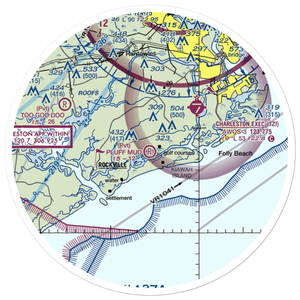 Pluff Mud Field (SC06) VFR Sectional Sticker (30 mile)