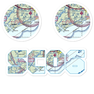Pluff Mud Field (SC06) VFR Sectional Sticker Pack