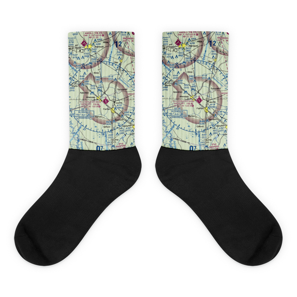 Sugar Hill Airport (SC01) VFR Sectional Socks 