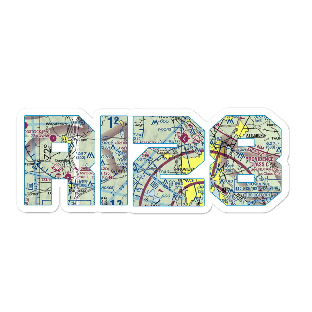 Plouffe Landing Seaplane Base (RI28) VFR Sectional Sticker 