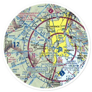 Mystery Farm Airport (RI20) VFR Sectional Sticker (30 mile)