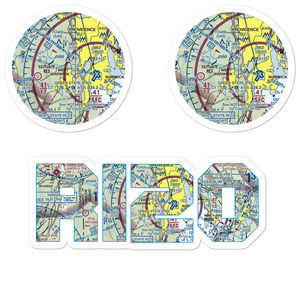Mystery Farm Airport (RI20) VFR Sectional Sticker Pack