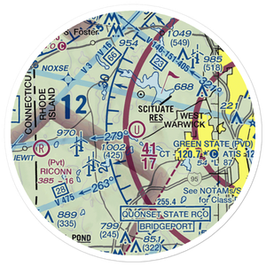 Keskinen Balloonport (RI16) VFR Sectional Sticker (20 mile)