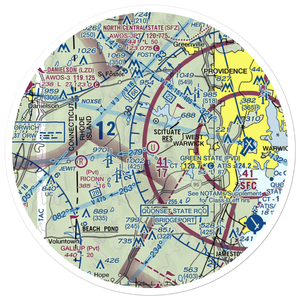 Keskinen Balloonport (RI16) VFR Sectional Sticker (30 mile)