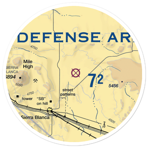 Sierra Blanca Airport (RBLA) VFR Sectional Sticker (20 mile)