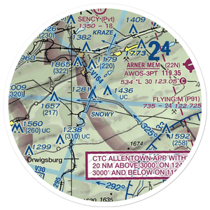 West Penn Township Airport (PS99) VFR Sectional Sticker (20 mile)