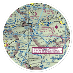 West Penn Township Airport (PS99) VFR Sectional Sticker (30 mile)