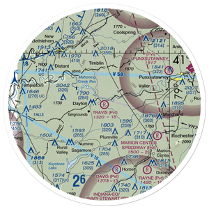 Travis Airport (PS98) VFR Sectional Sticker (30 mile)