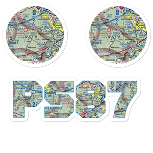 Home Safe Airport (PS87) VFR Sectional Sticker Pack