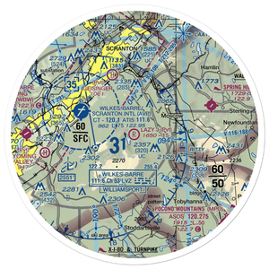Lazy J. Ranch Airport (PS82) VFR Sectional Sticker (30 mile)
