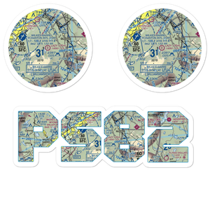 Lazy J. Ranch Airport (PS82) VFR Sectional Sticker Pack