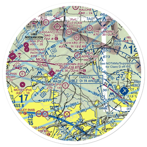 Buckingham Airport (PS68) VFR Sectional Sticker (30 mile)