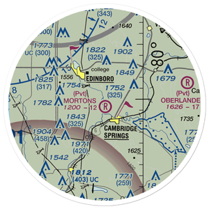 Morton's Airport (PS64) VFR Sectional Sticker (20 mile)