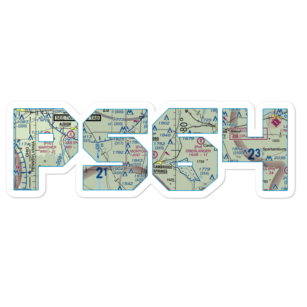 Morton's Airport (PS64) VFR Sectional Sticker 