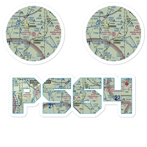 Morton's Airport (PS64) VFR Sectional Sticker Pack