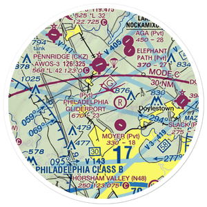 Gunden Airport (PS54) VFR Sectional Sticker (20 mile)