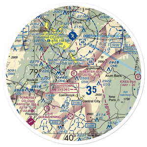 Alberter Farms Airport (PS52) VFR Sectional Sticker (30 mile)
