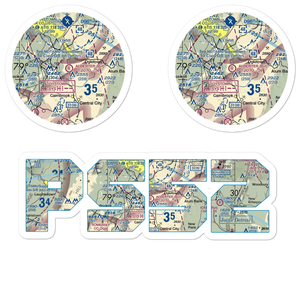 Alberter Farms Airport (PS52) VFR Sectional Sticker Pack