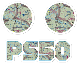 MSM Airport (PS50) VFR Sectional Sticker Pack