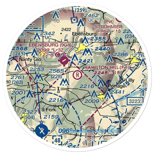 Hamilton Hill Airport (PS47) VFR Sectional Sticker (20 mile)