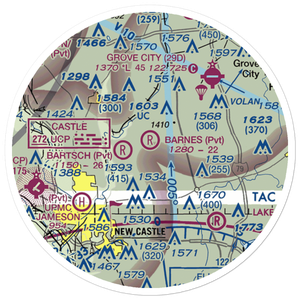 Barnes Farmland Airport (PS43) VFR Sectional Sticker (20 mile)