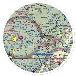 Downes Airport (PS39) VFR Sectional Sticker (30 mile)