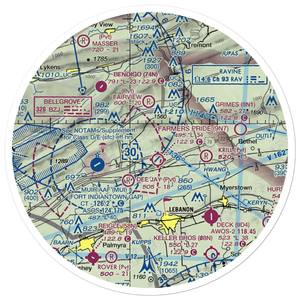 Dutch Country Egg Farms Airport (PS35) VFR Sectional Sticker (30 mile)