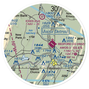 Windy Hill Airport (PS23) VFR Sectional Sticker (20 mile)