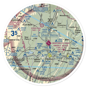 Windy Hill Airport (PS23) VFR Sectional Sticker (30 mile)