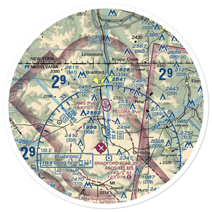 Pecora Field (PS18) VFR Sectional Sticker (30 mile)