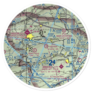 Grover Airport (PS12) VFR Sectional Sticker (30 mile)