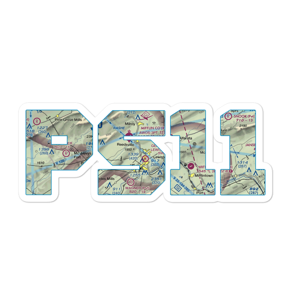 Mc Cardle Farm Airport (PS11) VFR Sectional Sticker 
