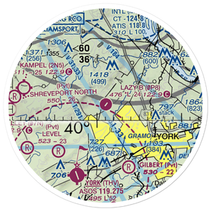 Lazy B Ranch Airport (PS08) VFR Sectional Sticker (20 mile)