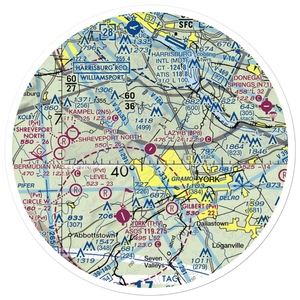 Lazy B Ranch Airport (PS08) VFR Sectional Sticker (30 mile)