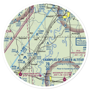 Possum Grape Exit (POSG) VFR Sectional Sticker (30 mile)