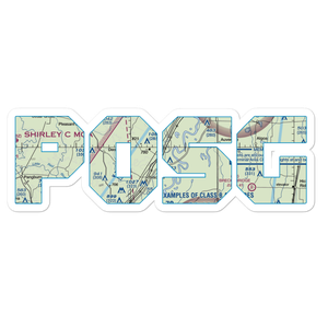 Possum Grape Exit (POSG) VFR Sectional Sticker