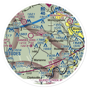 Horne Airport (PN95) VFR Sectional Sticker (20 mile)